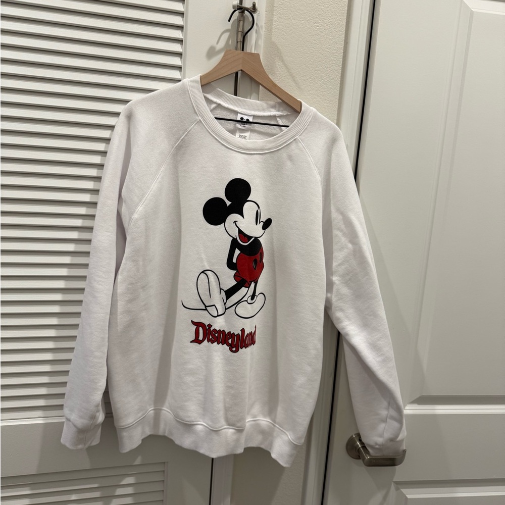 Disney White Mickey Graphic Sweatshirt